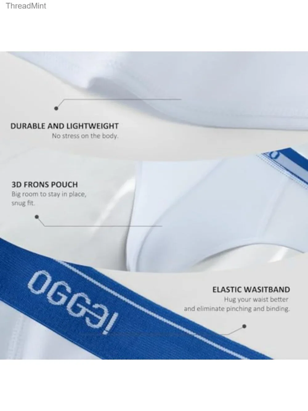 Men's 8 Pack Briefs Breathable Moisture-Wicking Stretch Support Underwear